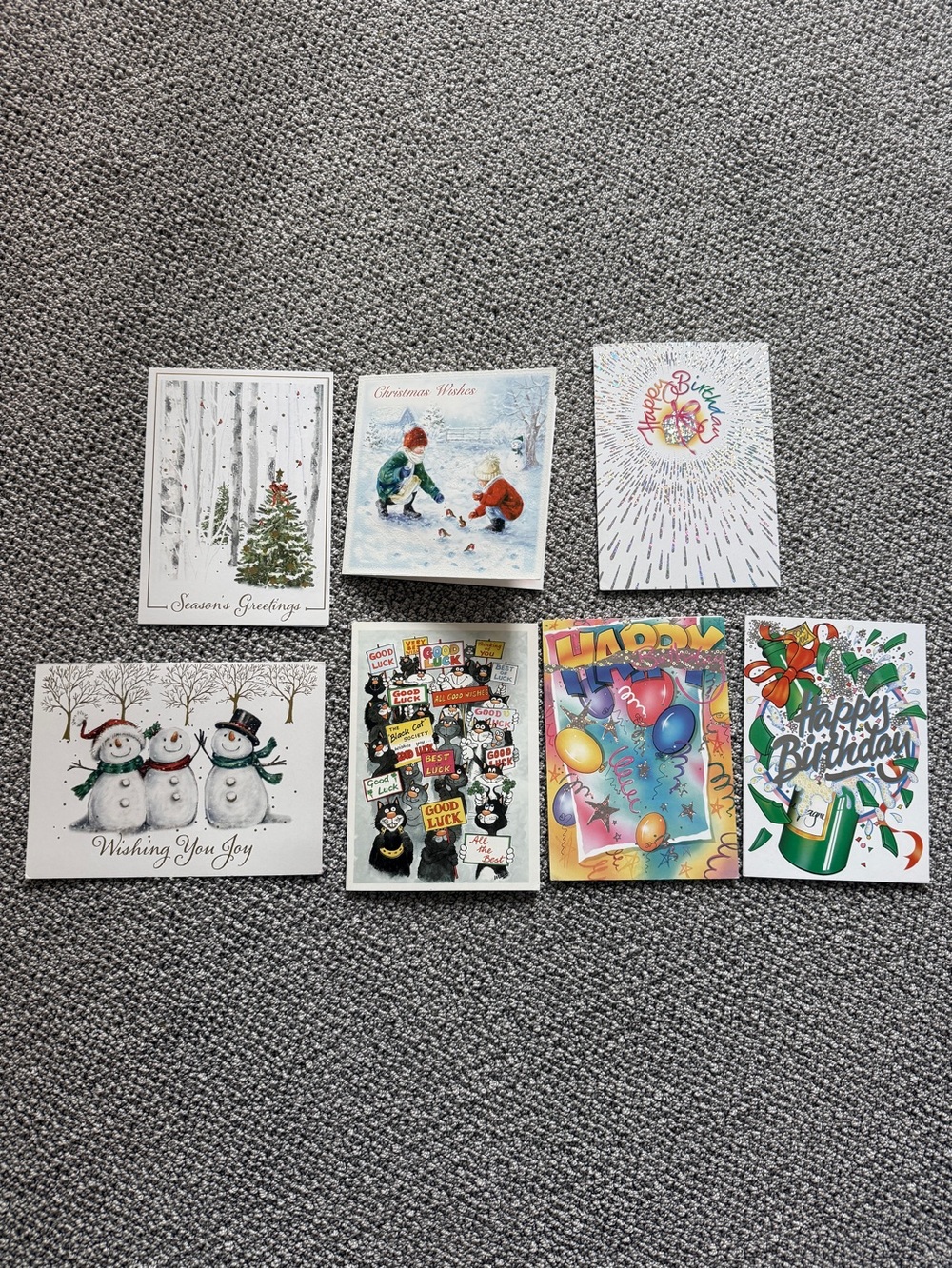 Set Vintage Assorted Greeting Cards